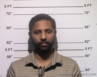 Mugshot of Sai Satish Karra booked in Gillespie County, Texas on March 28, 2026