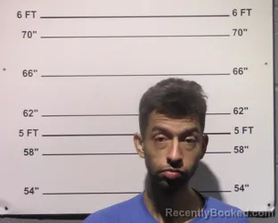 Mugshot of Nicolas Adam Guerrero booked in Gillespie County, Texas on March 31, 2026