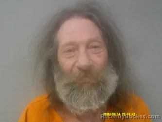 Mugshot of Paul G Skeens booked in Webster County, West Virginia on August 4, 2026