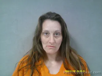 Mugshot of Sheena Lynn Perrine booked in Webster County, West Virginia on April 7, 2026