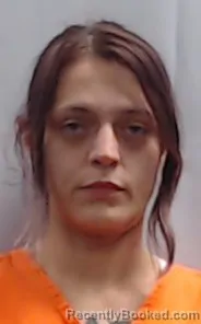 Mugshot of Brittany Nicole Simons booked in Wood County, West Virginia on August 10, 2026