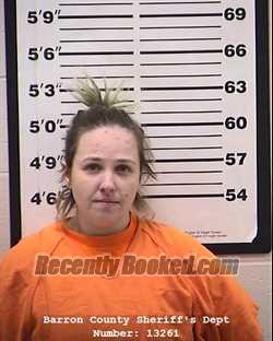 Booking photo from Barron County, Wisconsin