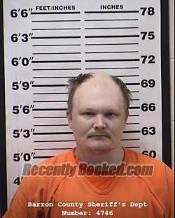 Booking photo from Barron County, Wisconsin