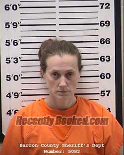 Booking photo from Barron County, Wisconsin