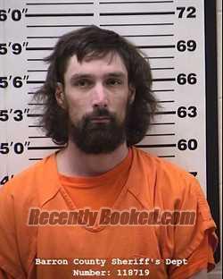 Booking photo from Barron County, Wisconsin