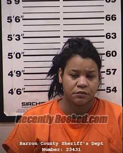 Booking photo from Barron County, Wisconsin