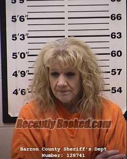 Booking photo from Barron County, Wisconsin