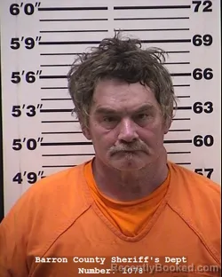 Booking photo from Barron County, Wisconsin