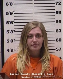 Booking photo from Barron County, Wisconsin