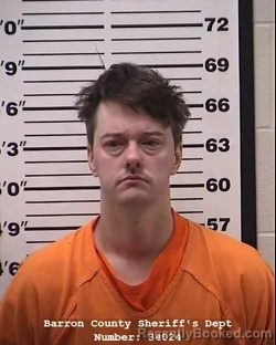 Booking photo from Barron County, Wisconsin