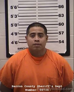 Booking photo from Barron County, Wisconsin