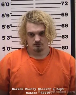 Booking photo from Barron County, Wisconsin