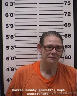 Booking photo from Barron County, Wisconsin