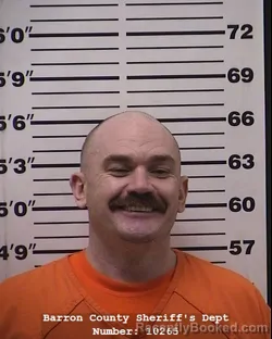 Booking photo from Barron County, Wisconsin