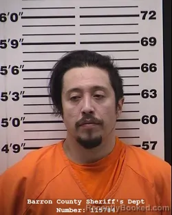 Booking photo from Barron County, Wisconsin