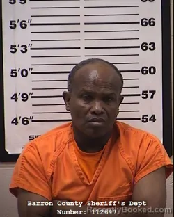 Mugshot of Ahmed Addan Ibrahim booked in Barron County, Wisconsin on March 10, 2026