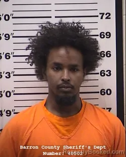 Mugshot of Mohamed Abdirashid Ahmed booked in Barron County, Wisconsin on March 11, 2026