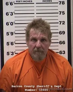 Mugshot of James Paul Wakefield booked in Barron County, Wisconsin on March 17, 2026