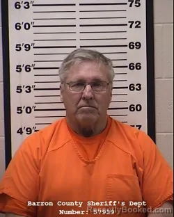 Mugshot of Joseph Charles Janota booked in Barron County, Wisconsin on March 18, 2026