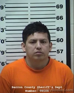 Mugshot of Wilson Stalin Granda granda booked in Barron County, Wisconsin on March 20, 2026