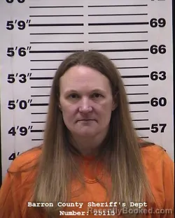 Mugshot of Brittney Amelia Swan booked in Barron County, Wisconsin on March 20, 2026