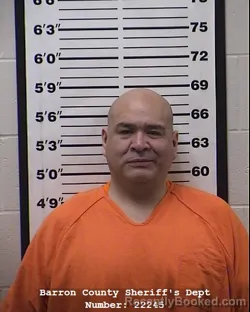 Mugshot of Jeremy Lee Mosay booked in Barron County, Wisconsin on March 22, 2026