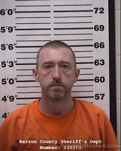 Mugshot of Jeremiah Wade Gibson booked in Barron County, Wisconsin on March 23, 2026