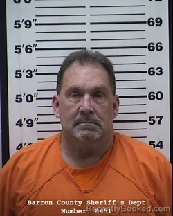 Mugshot of Christopher James Underdahl booked in Barron County, Wisconsin on March 23, 2026