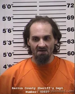 Mugshot of Christopher Matthew Bodner booked in Barron County, Wisconsin on March 24, 2026