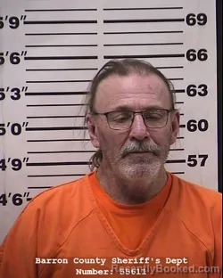 Mugshot of William Robert Souter booked in Barron County, Wisconsin on March 24, 2026