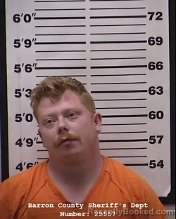 Mugshot of Aidan Lee Spencer booked in Barron County, Wisconsin on March 26, 2026