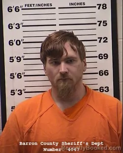 Mugshot of Austen Michael Matye booked in Barron County, Wisconsin on March 26, 2026