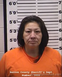 Mugshot of Lisamarie Eileen Belisle booked in Barron County, Wisconsin on March 27, 2026