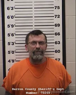 Mugshot of Brian Scott Menter booked in Barron County, Wisconsin on March 29, 2026