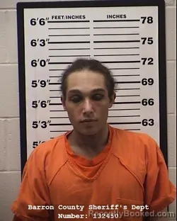 Mugshot of Caleb Andrew joseph Flynn booked in Barron County, Wisconsin on March 30, 2026