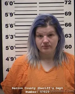 Mugshot of Kalin Ann renee Croenne booked in Barron County, Wisconsin on March 30, 2026