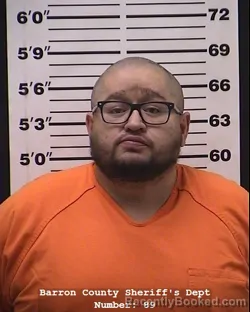 Mugshot of Nathan Joseph Viellieux booked in Barron County, Wisconsin on April 1, 2026