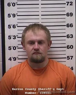 Mugshot of Jeremiah James Johnson booked in Barron County, Wisconsin on April 2, 2026