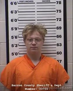 Mugshot of Laif Joseph Bever booked in Barron County, Wisconsin on April 2, 2026