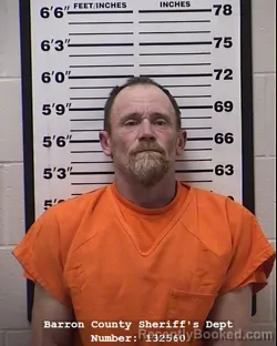 Mugshot of Troy Oniel Olson booked in Barron County, Wisconsin on April 3, 2026