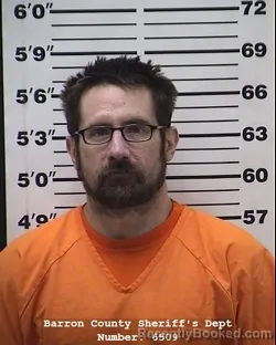 Mugshot of Andrew Ronald Hornstein booked in Barron County, Wisconsin on April 3, 2026