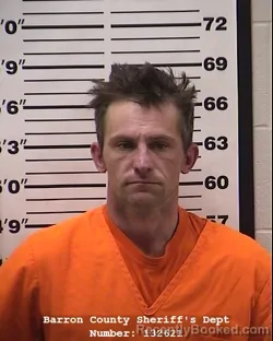 Mugshot of Mark Andrew Wiosky booked in Barron County, Wisconsin on April 4, 2026