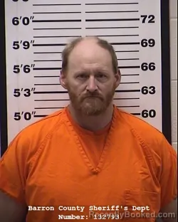 Mugshot of Kurtiss Allen Goodenough booked in Barron County, Wisconsin on April 9, 2026