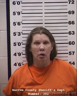 Mugshot of Christina Irene Van gordon booked in Barron County, Wisconsin on April 9, 2026