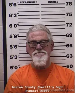 Mugshot of John Maline booked in Barron County, Wisconsin on April 12, 2026