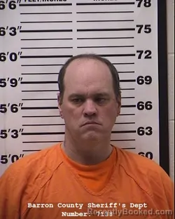 Mugshot of Trampas Jay Smith booked in Barron County, Wisconsin on April 22, 2026