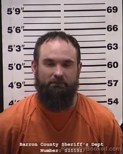 Mugshot of John Dewitt Ray booked in Barron County, Wisconsin on April 23, 2026