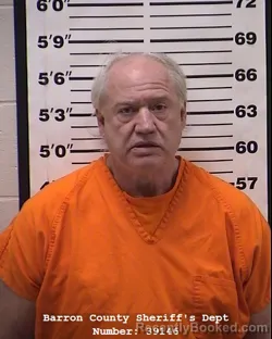 Mugshot of Jason Wayne Ladd booked in Barron County, Wisconsin on April 23, 2026