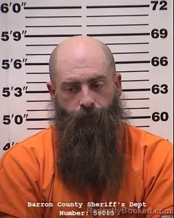 Mugshot of Jack Owen Eggleston booked in Barron County, Wisconsin on April 24, 2026