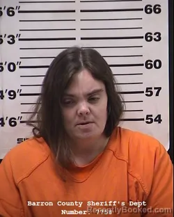 Mugshot of Stephanie Diane Wyatt booked in Barron County, Wisconsin on April 24, 2026